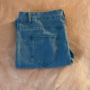 Light blue baggy jeans